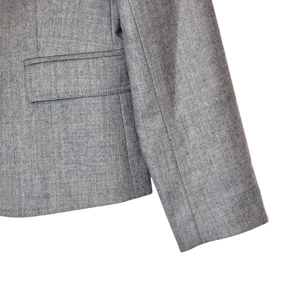 J.Crew Schoolboy Wool Blazer Gray Single Breasted Tailored Classic Office Chic 6 - Picture 6 of 16